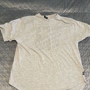 South Pole Gray Short Sleeve Tees Casual Crew Neck